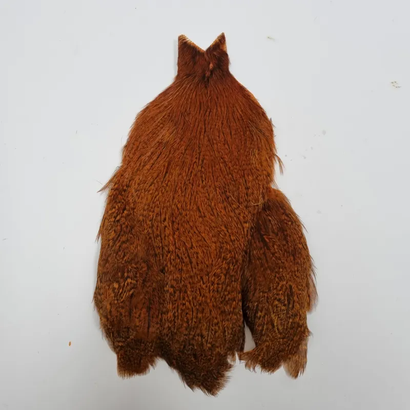 Whiting Coq de Leon Hen Cape in Speckled Burnt Orange-5
